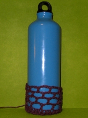 crocheting a flask holder - sides