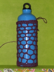 crocheting a flask holder - top