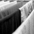 clothes drying on an airer