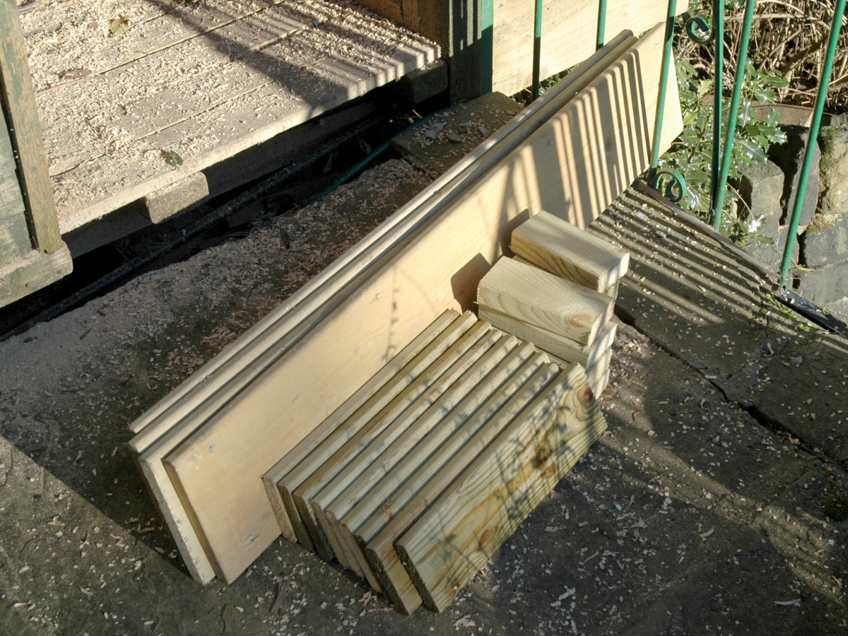 Wooden planters made from scrap wood