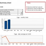 My chicken keeping spreadsheet